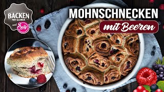 Mohnschnecken mit Beeren  Backen mit Globus amp Sally 111 [upl. by Ihskaneem]