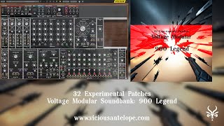 Voltage Modular Patches  Vicious Antelope  900 Legend  Experimental Synth Patches [upl. by Doughman]