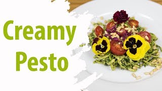 Creamy Cilantro amp Kale Vegan Pesto [upl. by Wilkey849]