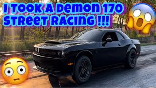 DONE RACING  I LOST CONTROL RACING THIS DODGE DEMON 170… [upl. by Bride]