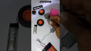 DC motor se light 💡😱shortsvideo experiment [upl. by Etnelav]