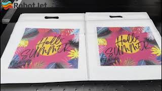 Colorful The Future of NonWoven Bag Printing by RobotJet Digital Printer [upl. by Hasty263]