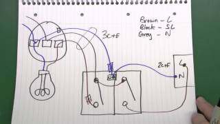 Lighting Circuits Part 3  Fans Motion Sensor Lights 3 Core amp Earth Cable [upl. by Etnahs]