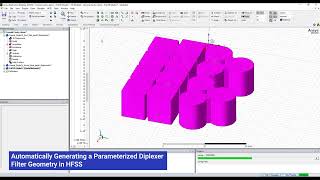 Generating a Diplexer Geometry in Ansys HFSS Automatically [upl. by Noemis]