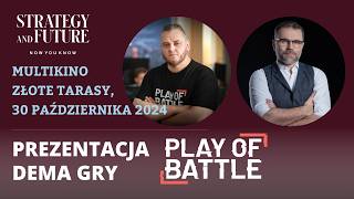 Jacek Bartosiak i Jarosław Kotowski  Prezentacja Dema Gry Play of Battle  Warszawa Złote Tarasy [upl. by Aicekal67]