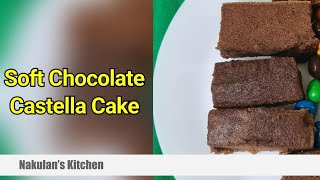 Soft Chocolate Castella Cake  New Year  Christmas Special  Nakulans Kitchen [upl. by Torin]