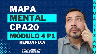 CPA20 MÓDULO 4 PARTE 1  MAPA MENTAL  RESUMO  RENDA FIXA E RISCOS [upl. by Ayamat799]