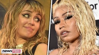 Nicki Minaj amp Miley Cyrus FEUDING Again amp Nicki Called Miley A Chicken [upl. by Ares]