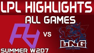 RA vs LNG Highlights ALL GAMES LPL Summer 2024 Rare Atom vs LNG Esports by Onivia [upl. by Trawets]