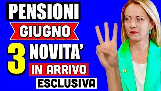 PENSIONI GIUGNO 2024 👉 3 NOVITÀ  PARTICOLARITÀ IN ARRIVO CON IL PAGAMENTO ✅ ESCLUSIVA IMPORTANTE [upl. by Lavinie]