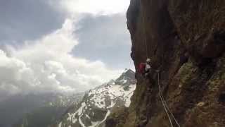 Spigolo della Rossa  Alpe Devero  con Erik  Tia e Olga  5 luglio 15 [upl. by Accissej]