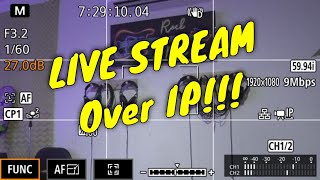 PART 1 Canon XF400 • Live Streaming Over IP [upl. by Aubin]