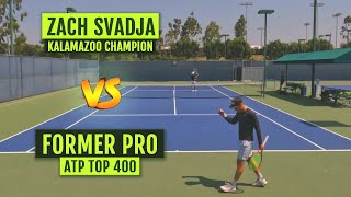 Playing A Set Vs Top 300 ATP Zachary Svajda [upl. by Erica]