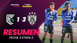 Cumbayá FC 1  3 Independiente Del Valle  Resumen Fecha 3  2da Etapa  LigaPro Ecuabet [upl. by Holtz]