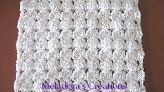 Crochet Cluster Stitch Pattern and Tutorial  Left [upl. by Reisch]