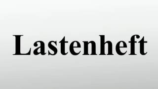 Lastenheft [upl. by Arvonio]