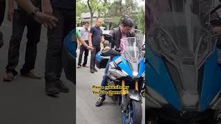 Tinitesting3 ni Boss Manny Pacquiao and kanyang Big Bike GX 1000cc mannypacquiao [upl. by Evannia]