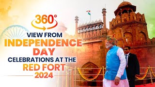 PM Modi Live 360 degree view from Red Fort Delhi  Independence Day 2024 Live [upl. by Ytirahs622]