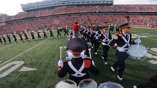 4K Drummers POV Ohio State Marching Band GoPro Madness [upl. by Eslehc]