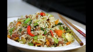 Quick And Tasty Corned Beef Fried Rice  CaribbeanPotcom [upl. by Humble]