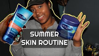 Noxzema Ultimate Clear  Summer Skin Routine 2018 [upl. by Ecnarrat]