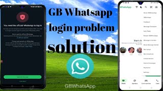 GB Whatsapp Link Device New Method Solution 2024  GB Whatsapp Login Problem Solution [upl. by Nyleikcaj]