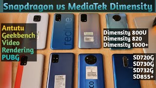 Mediatek 800U vs 820 vs 1000 vs Snapdragon 720G vs 730G vs 732G vs 855 Snapdragon vs Mediatek [upl. by Rothstein]