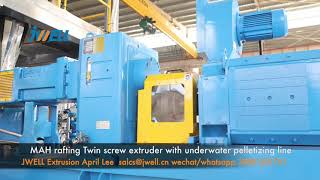 2023 MAH rafting｜CJWS75 Twin screw extruder with underwater pelletizing line [upl. by Colligan114]