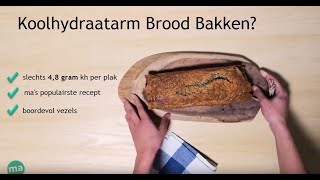 KOOLHYDRAATARM BROOD  Recept om Zelf te Bakken in de Oven slechts 48 gr carbs per plakje [upl. by Nonnel261]