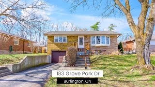 183 Grove Park Drive Burlington Ontario [upl. by Reltuc]