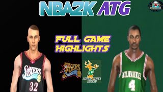 76ERS VS BUCKS  FULL GAME HIGHLIGHTS  NBA2K20 V98  ALL TIME GREATS  MCB GAMING [upl. by Leontyne]