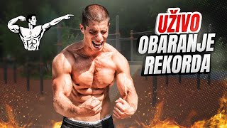 1522 skleka 10kg za 60min  OFICIJALNO OBARANJE GINISOVOG REKORDA [upl. by Anairam]