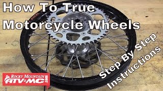 How To True a Motorcycle Wheel  Rocky Mountain ATVMC [upl. by Meyeroff370]