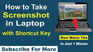 Laptop Me Screenshot Lane Ke Shortcut Key  How to Take Screenshot in Laptop With Shortcut Key [upl. by Lynus]