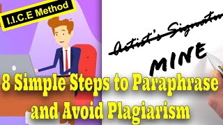 How to Paraphrase to Avoid Plagiarism 8 Simple Steps [upl. by Carboni]