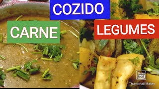 COZIDO DE CARNE COM LEGUMES Pirão Baiano [upl. by Attenor867]