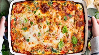 Ravioli Lasagna with Ricotta and Spinach [upl. by Enelloc]