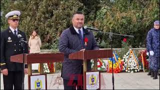 Ceremonie cu depunere de coroane la Monumentul dedicat eroilor Războiul de independență al României [upl. by Sartin]