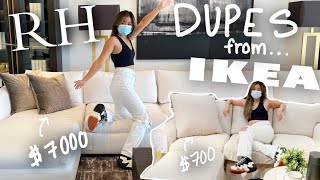 BEST Restoration Hardware Dupes from IKEA  10000 vs 1000 [upl. by Fleck]