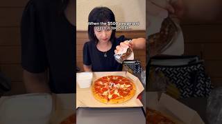 WHEN THE 500 PEPPERONI PIZZA IS TOO SMALL shorts viral mukbang [upl. by Verneuil]