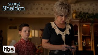 Young Sheldon Sheldon And Meemaw Are Addicted To A Video Game Season 2 Episode 8 Clip  TBS [upl. by Akehsal]