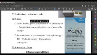 L41 Pharmacology Eradication of helicobacter pylori [upl. by Naffets629]