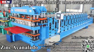 Maquina para hacer zinc acanalado  Zinc Acanalado [upl. by Ppik628]