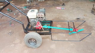 DIY PUSH LAWN MOWER ENGINE 55HP [upl. by Hnahym]