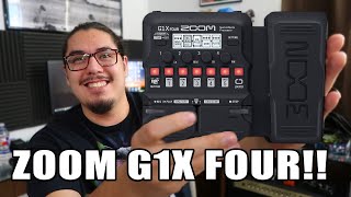 Zoom G1X FOUR Guitar MultiEffects Pedal REVIEW [upl. by Ahsyat]