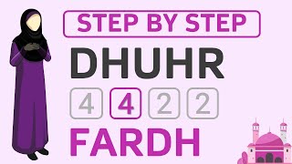 Learn to Pray Dhuhr Salah Perfectly StepbyStep Guide to 4 Rakat Fardh Zuhr  Female Hanafi Namaz [upl. by Adlemy]