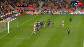 Stoke 3  1 Arsenal  2010 FA Cup Fourth Round [upl. by Nevins]