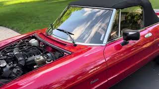 87’ Alfa Romeo Spider Graduate cold start and walk around [upl. by Stillas997]