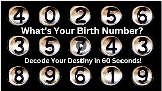 Whats Your Birth Number Decode Your Destiny in 60 Seconds astroshastra birthnumber numerology [upl. by Nallek]