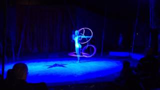 Romany May Hula Hoop John Lawsons Circus August 2014 [upl. by Anahsat]